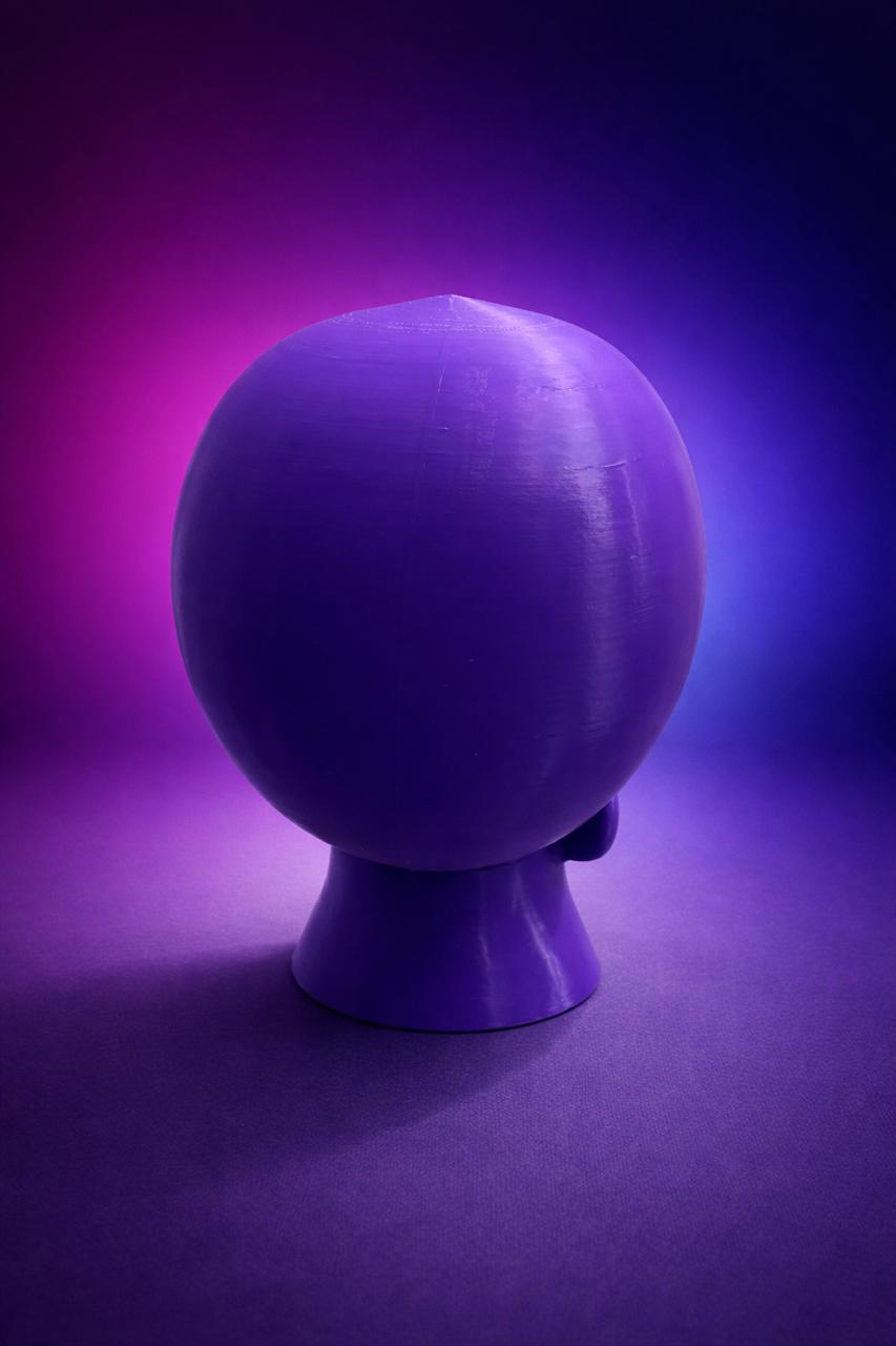 3D Printed Skull Headphone & Controller Holder – Gaming Desk Organizer Stand | Premium Matte Finish | Space Saving Gamer Setup Accessory (Purple)