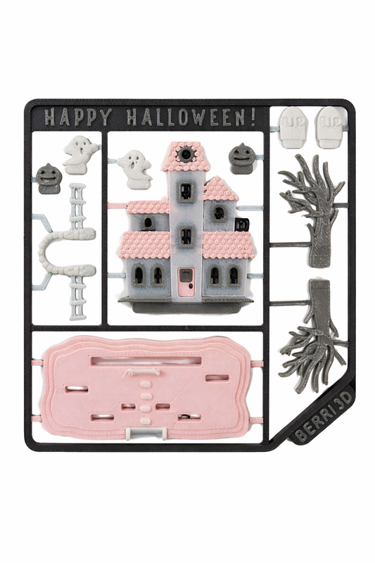 Halloween Haunted House 3D Jigsaw Puzzle – Spooky DIY Puzzle Décor
