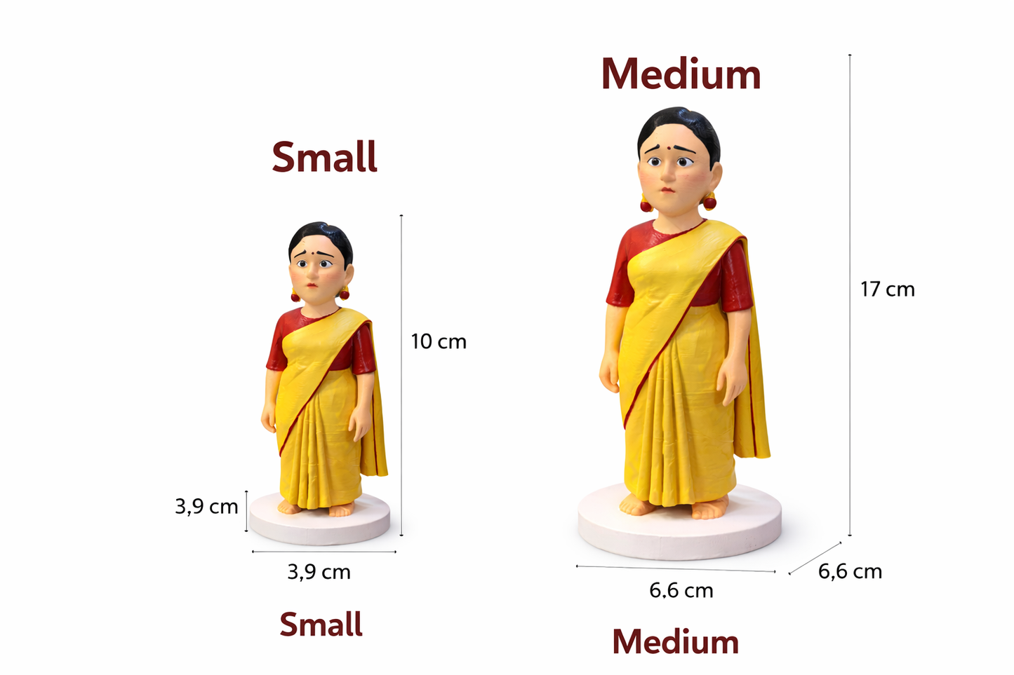 Parvati Idol in Angry Pose – Powerful 3D Printed Maa Parvati Showpiece