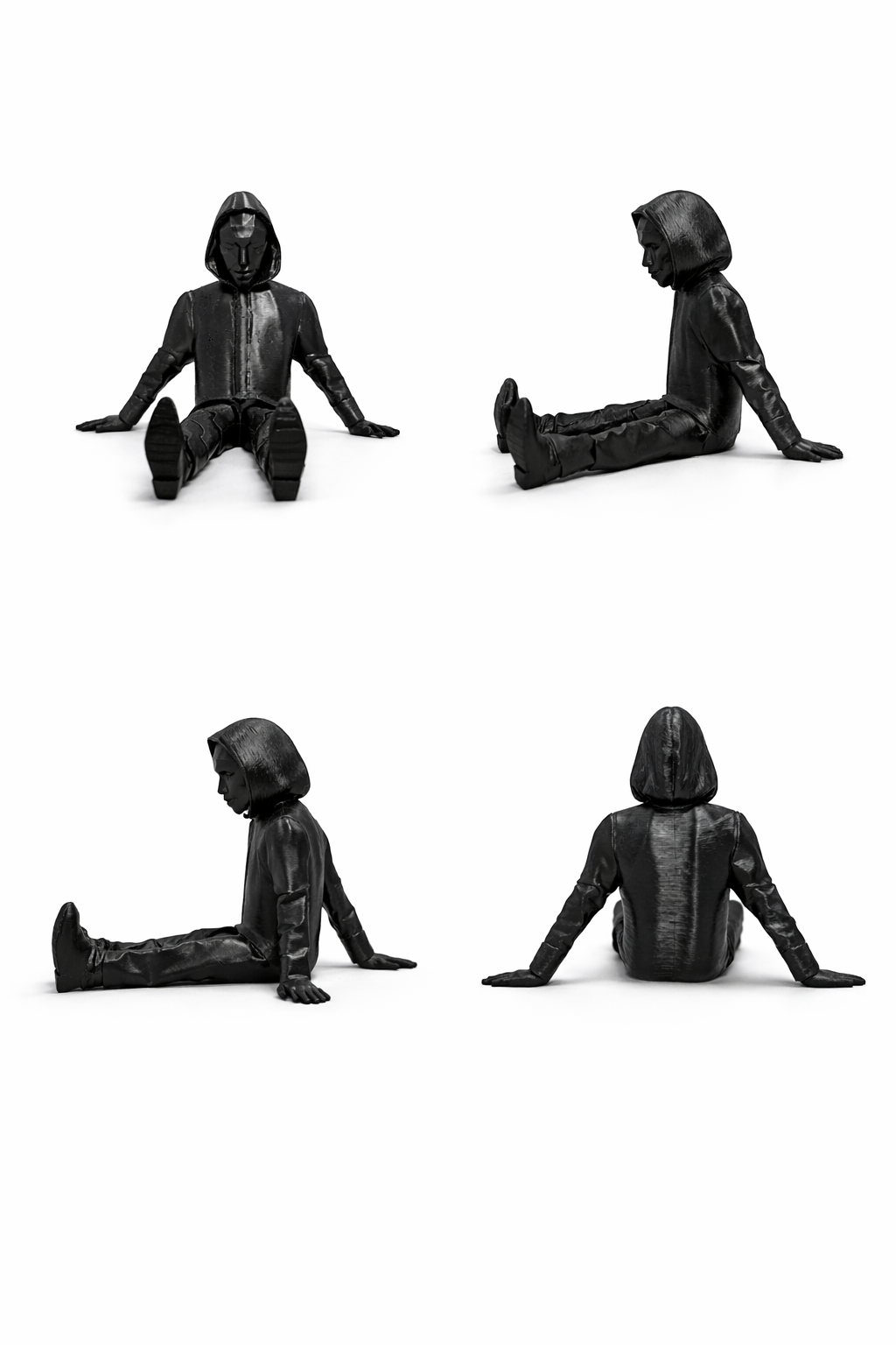Squid Game Front Man Black 3D Printed Figurine