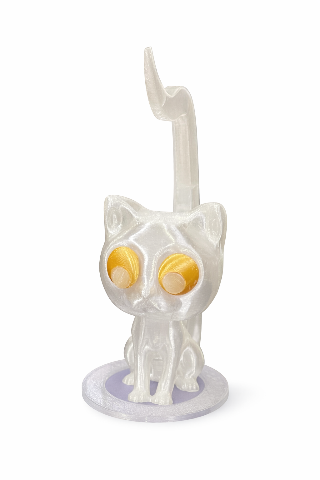 3D Printed Cat Headphone Holder | Aesthetic Desk Headset Stand | Premium Office & Gaming Desk Organizer