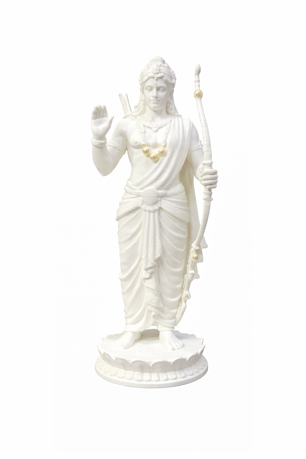 3D Printed Ram Darbar Statue Set | Lord Ram Sita Laxman Hanuman Idol for Puja & Home Decor