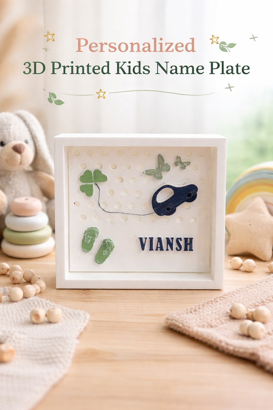 Personalized 3D Printed Kids Name Plate – Custom Room Decor for Boys and Girls