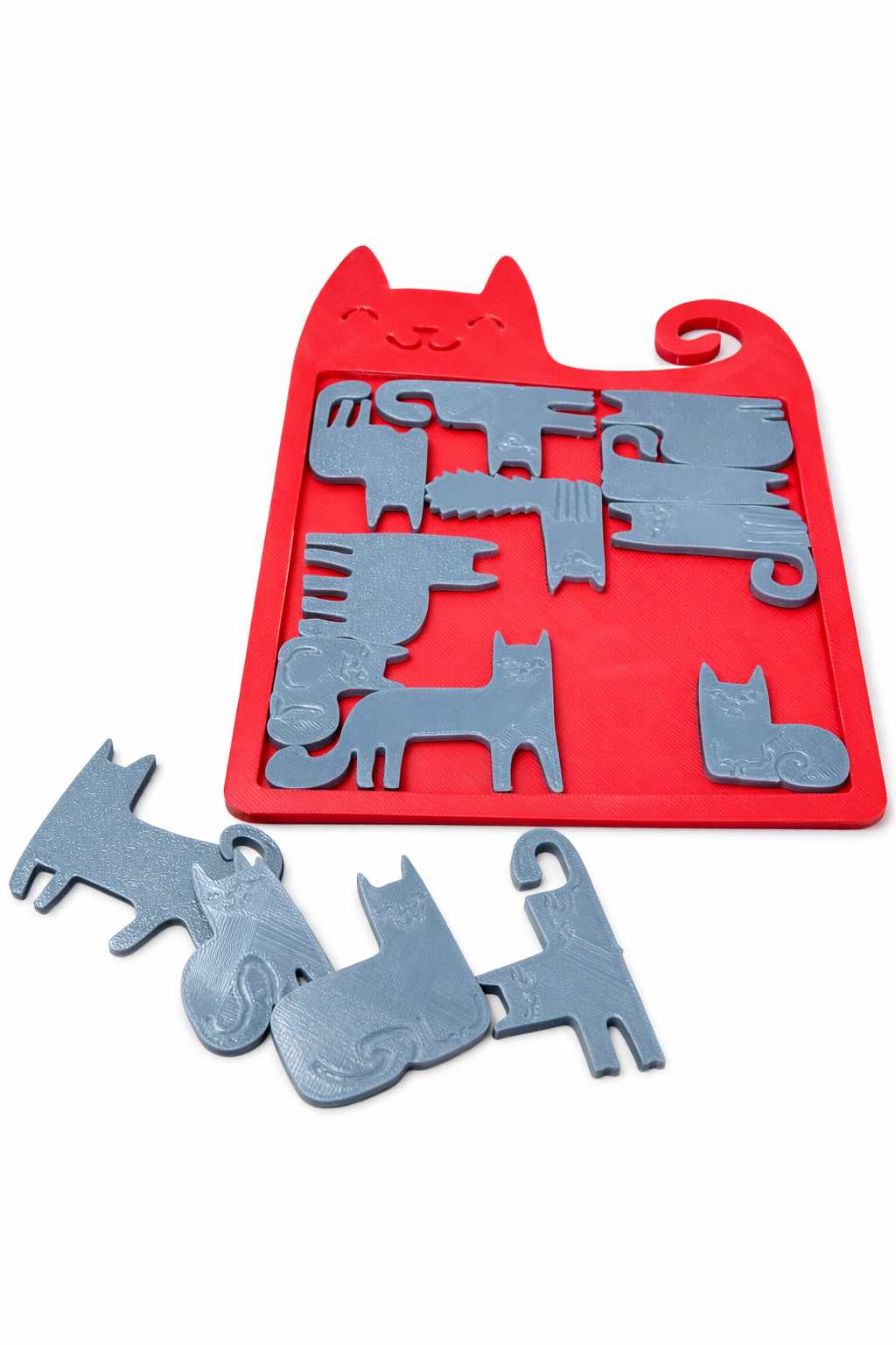 13 Cat Arrange in a Box Puzzle | Cat Shape Brain Teaser Game