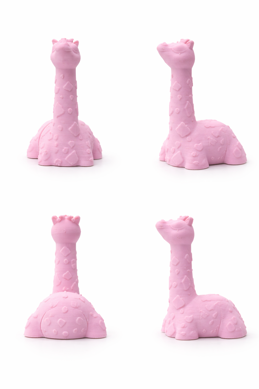 Cute Pink Giraffe Toy – 3D Printed Mini Animal Figurine