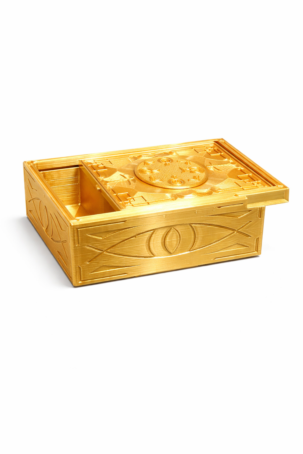 Gold Puzzle Box – Luxury Secret Storage & Brain Teaser Gift
