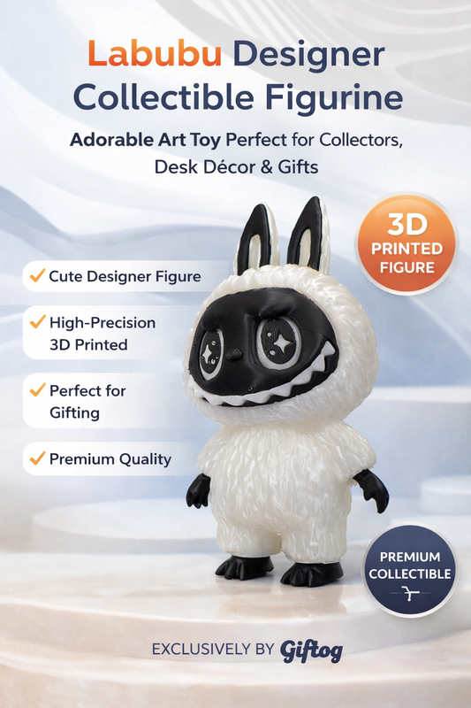 Labubu Designer Collectible Figurine | Cute Art Toy 3D Printed