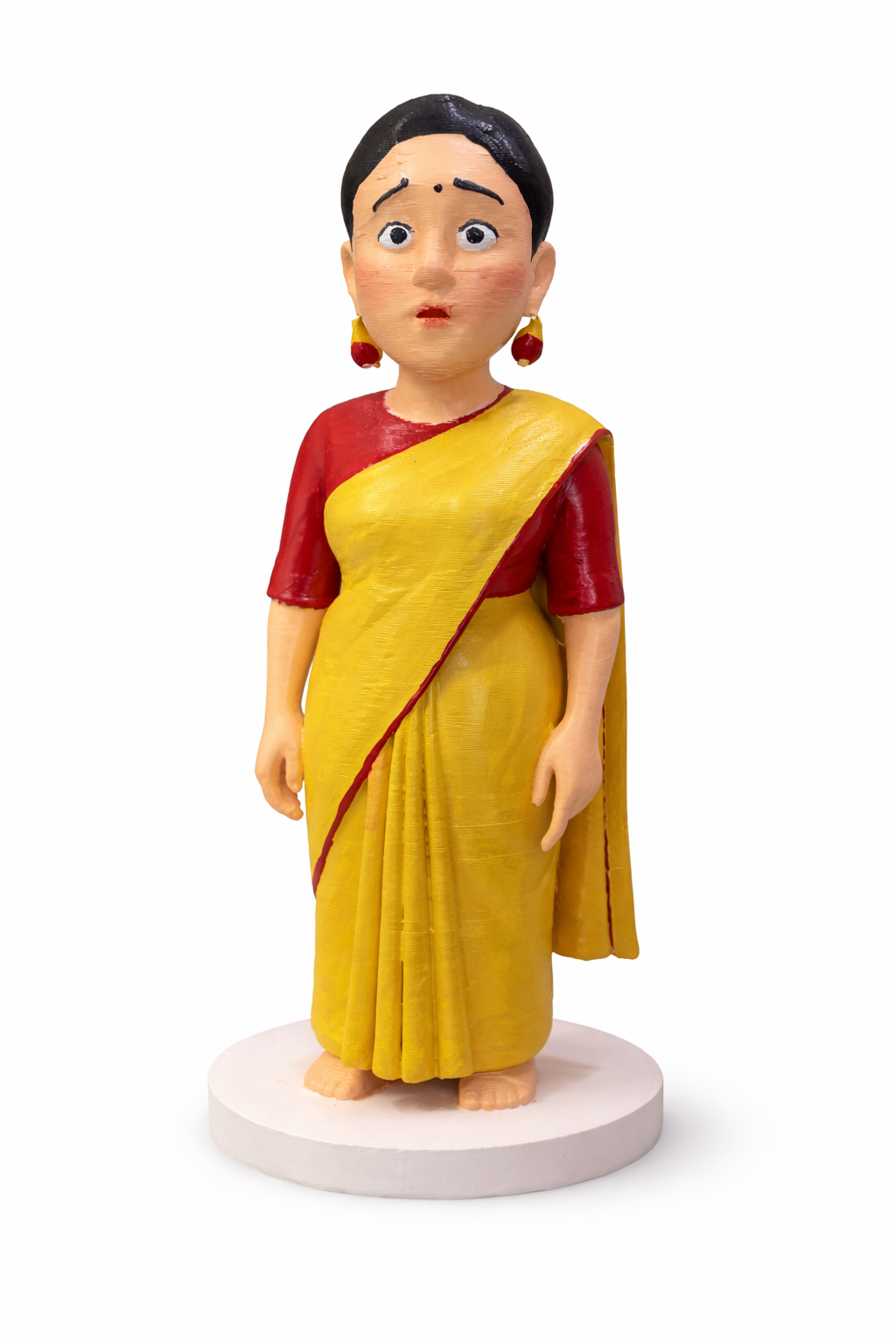 Parvati Idol in Angry Pose – Powerful 3D Printed Maa Parvati Showpiece