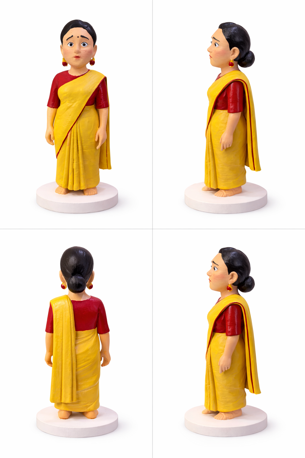 Parvati Idol in Angry Pose – Powerful 3D Printed Maa Parvati Showpiece