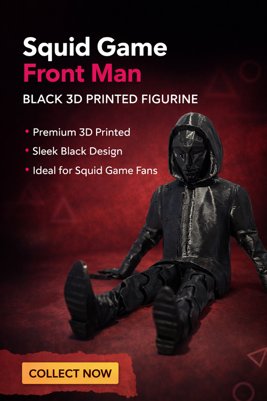 Squid Game Front Man Black 3D Printed Figurine