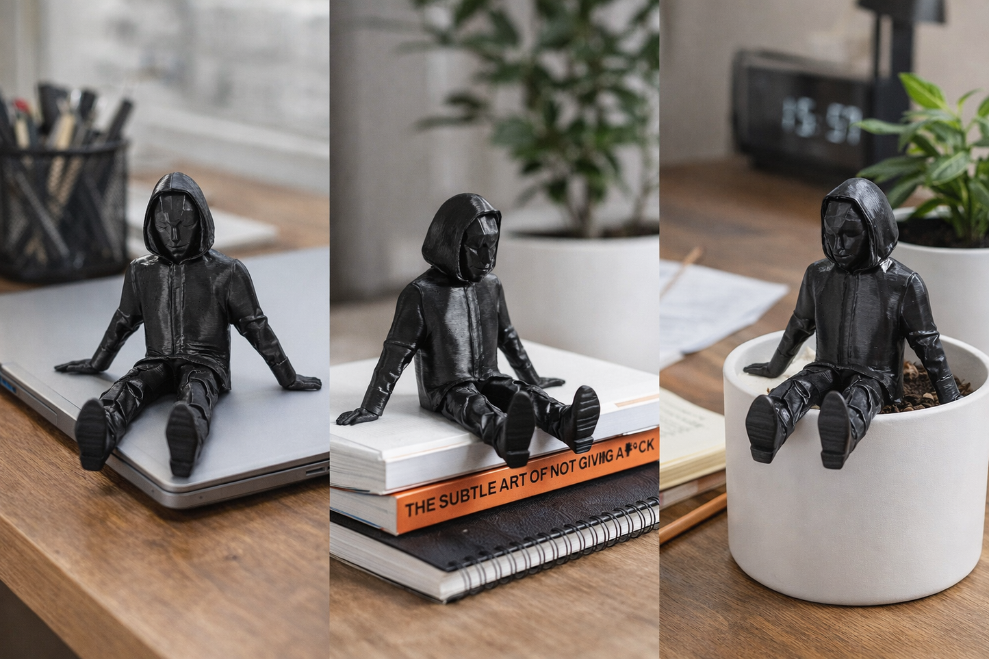 Squid Game Front Man Black 3D Printed Figurine